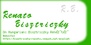 renato bisztriczky business card